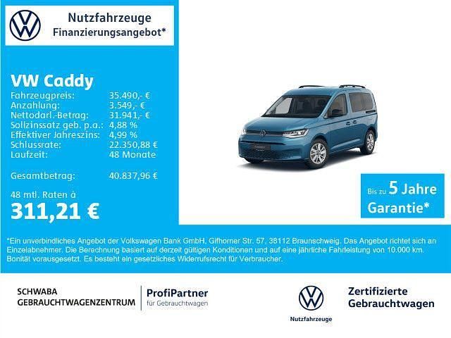 Gebraucht VW Caddy Life 122 PS (89 kW) 2025 Costa azul metallic Van / Kleinbus