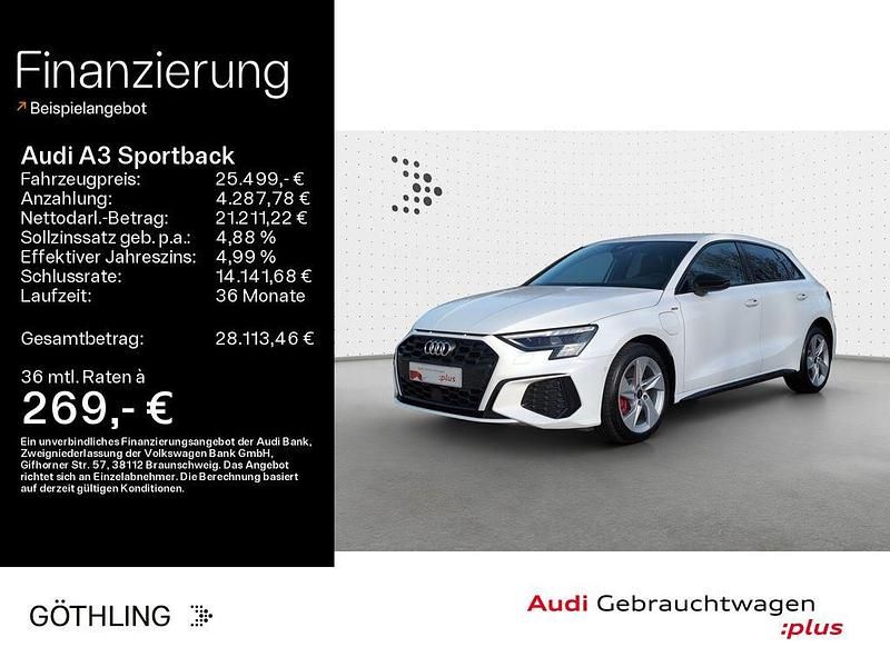 Weiß Gebraucht 2022 Audi A3 S-Line Limousine | 25.499 € (Fairer Preis) - Bild 1/4