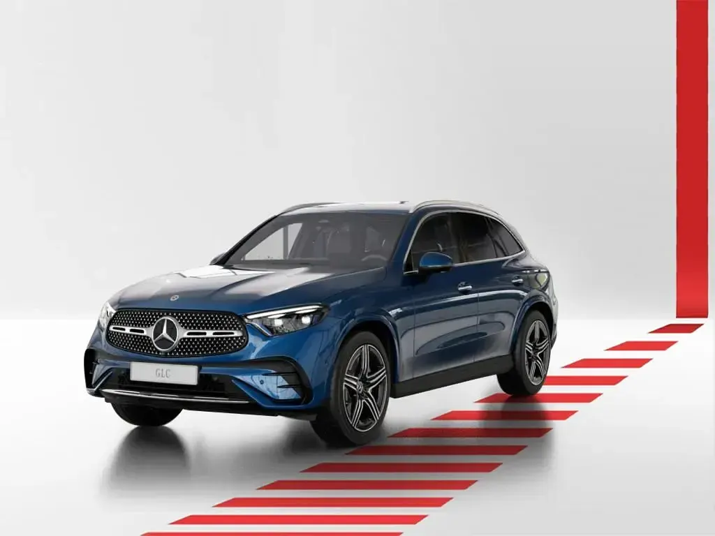 Gebraucht Mercedes GLC300 AMG line 258 PS (189 kW) 2023 Metalliclack spektralblau SUV
