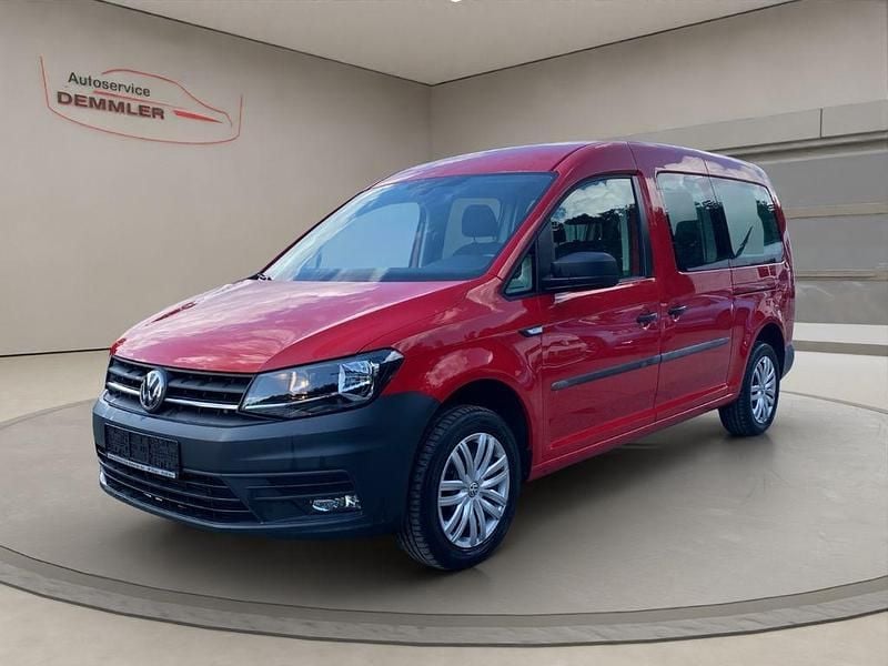 Rot Gebraucht 2020 VW Caddy Maxi Van / Kleinbus | 28.600 € (Teuer) - Bild 1/4