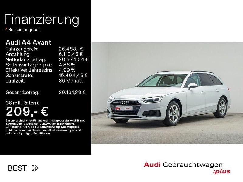 Gebraucht Audi A4 Sport 163 PS (119 kW) 2023 Gletscherweiß metallic (metallic) Kombi
