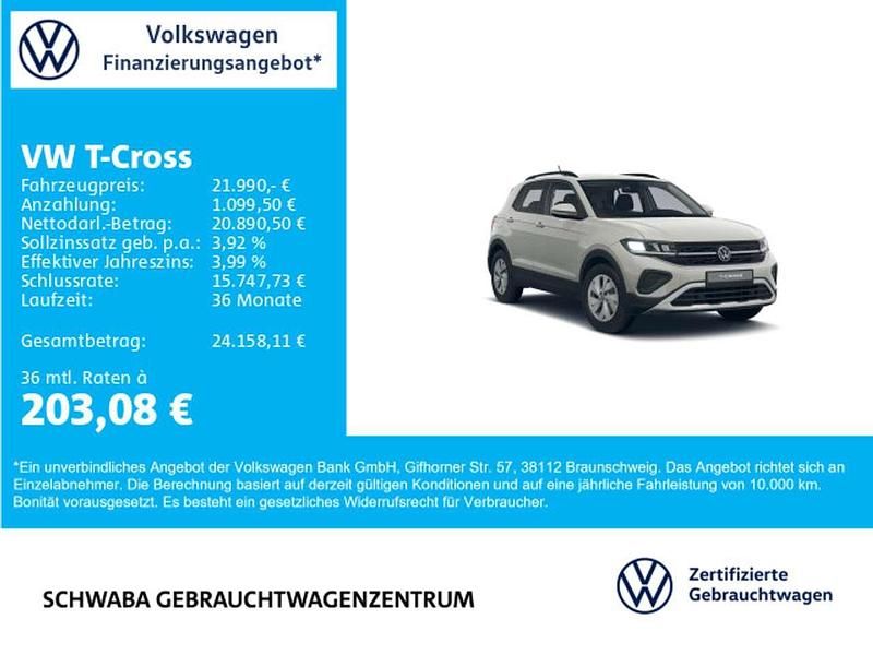 Gebraucht VW T-Cross Life 116 PS (85 kW) 2025 Ascotgrau SUV