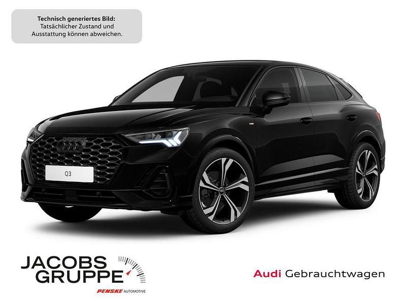 Schwarz Gebraucht 2024 Audi Q3 Sportback S-Line SUV | 46.930 € (Teuer) - Bild 1/4