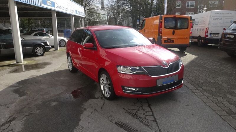 Velvet rot metallic Gebraucht 2019 Skoda Rapid Clever Kombi | 11.400 € (Fairer Preis) - Bild 1/4