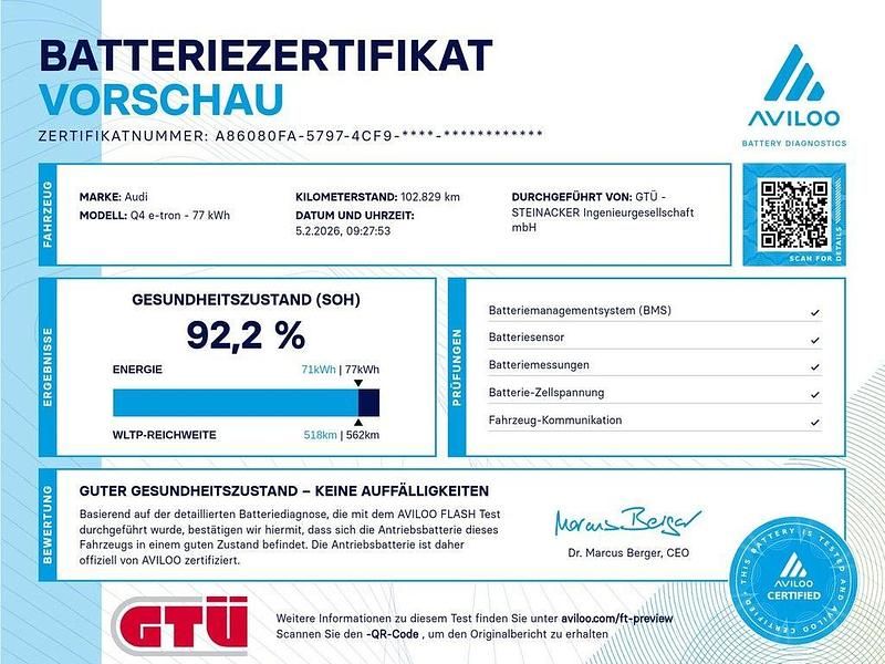 Gebraucht Audi Q4 e-tron Ambiente 194 kW (265 PS) 2022 Kieselgrau SUV