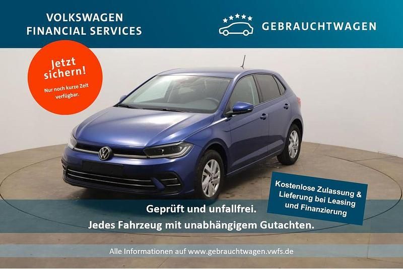 Blau Gebraucht 2022 VW Polo Style Limousine | 15.429 € (Superpreis) - Bild 1/4