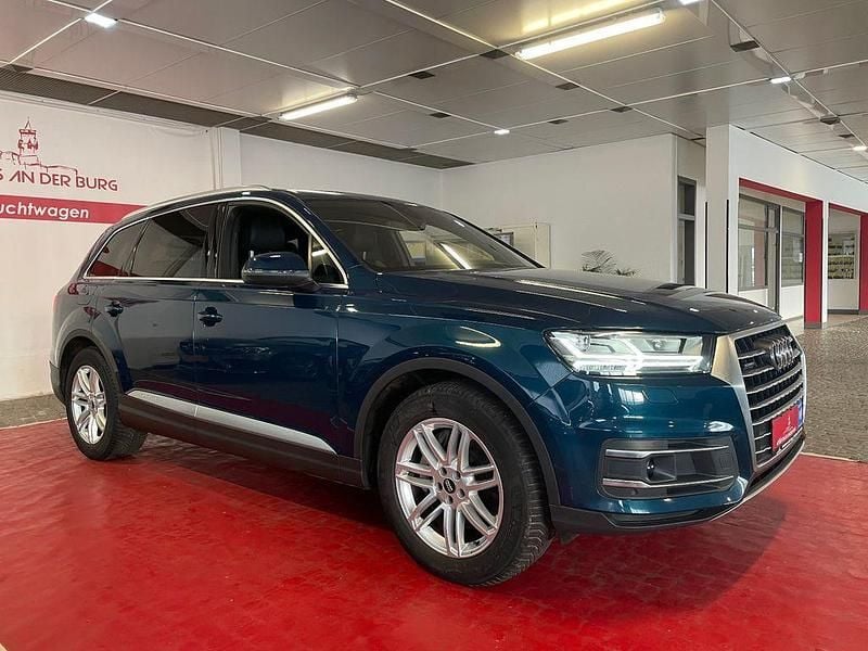 Galaxisblau metallic Gebraucht 2019 Audi Q7 Sport SUV | 39.600 € (Superpreis) - Bild 1/4