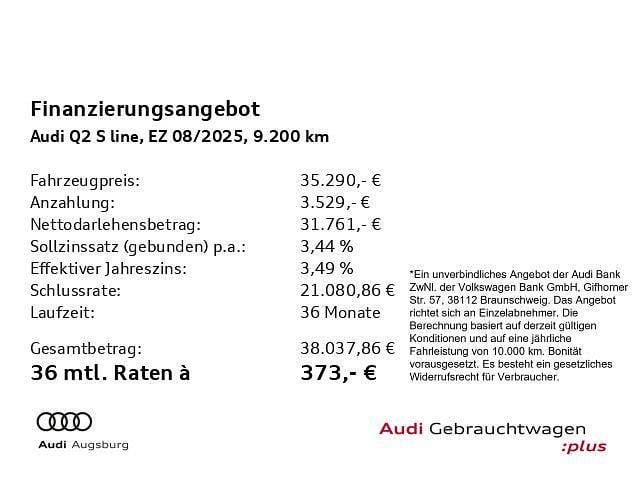 Gebraucht Audi Q2 S-Line 150 PS (110 kW) 2025 Daytonagrau perleffekt SUV