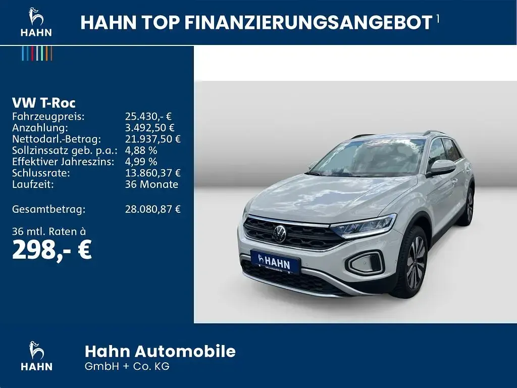 Gebraucht VW T-Roc Move 110 PS (80 kW) 2024 Grau SUV