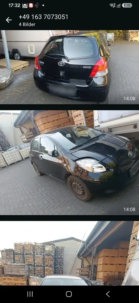 Gebraucht Toyota Yaris 70 PS (51 kW) 2009 Schwarz Kleinwagen