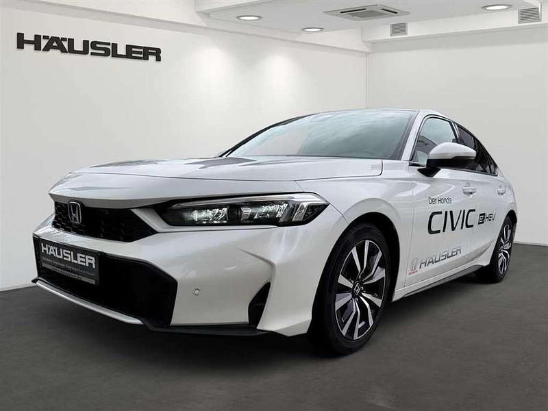 Platinum white pearl Gebraucht 2025 Honda Civic Advance Limousine | 39.990 € (Guter Preis) - Bild 1/4