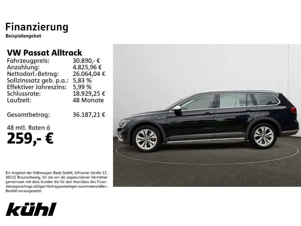 Używany VW Passat Alltrack 200 KM (147 kW) 2023 Czarny Kombi