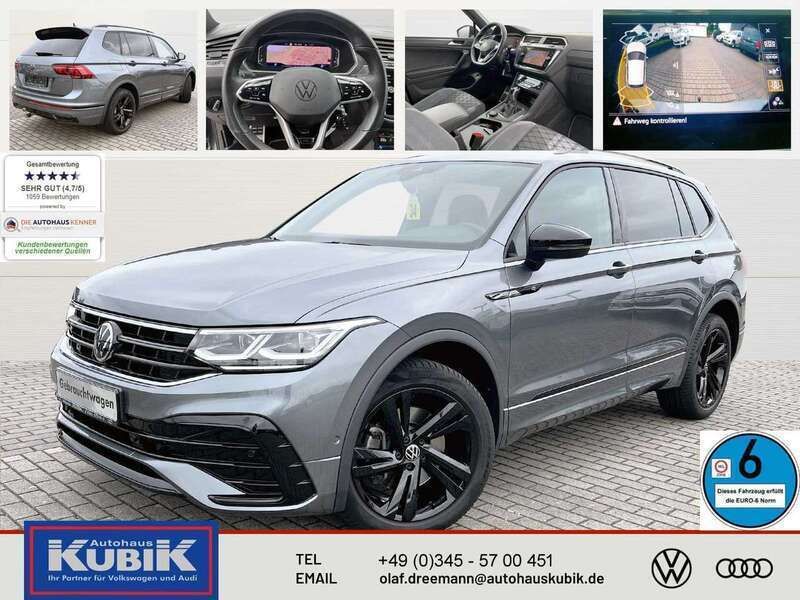 Grau Gebraucht 2022 VW Tiguan Allspace Style SUV | 44.850 € (Teuer) - Bild 1/4