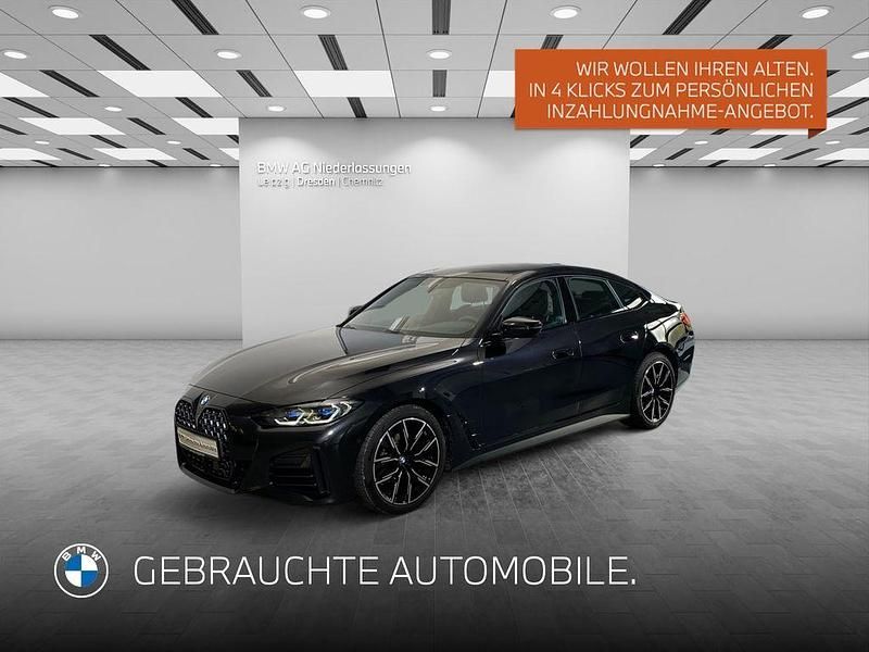Schwarz Gebraucht 2022 BMW 420 Gran Coupé M Sport Coupé | 41.511 € (Teuer) - Bild 1/4