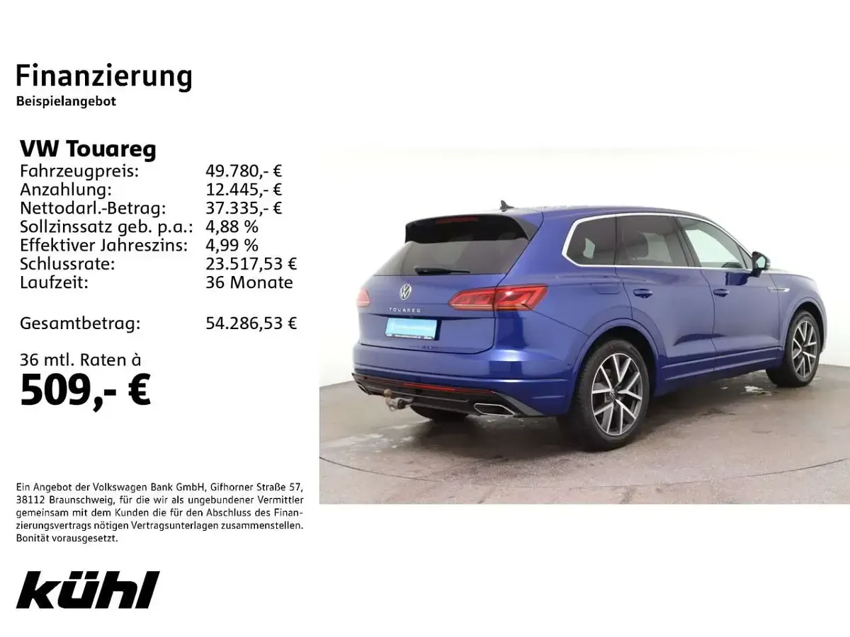 Gebraucht VW Touareg R-line 286 PS (210 kW) 2023 Blau SUV