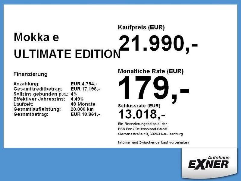 Schwarz Gebraucht 2022 Opel Mokka-e Ultimate SUV | 21.990 € (Teuer) - Bild 1/1