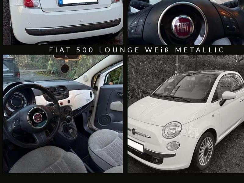 Gebraucht Fiat 500 Lounge 86 PS (63 kW) 2013 Weiß Kleinwagen