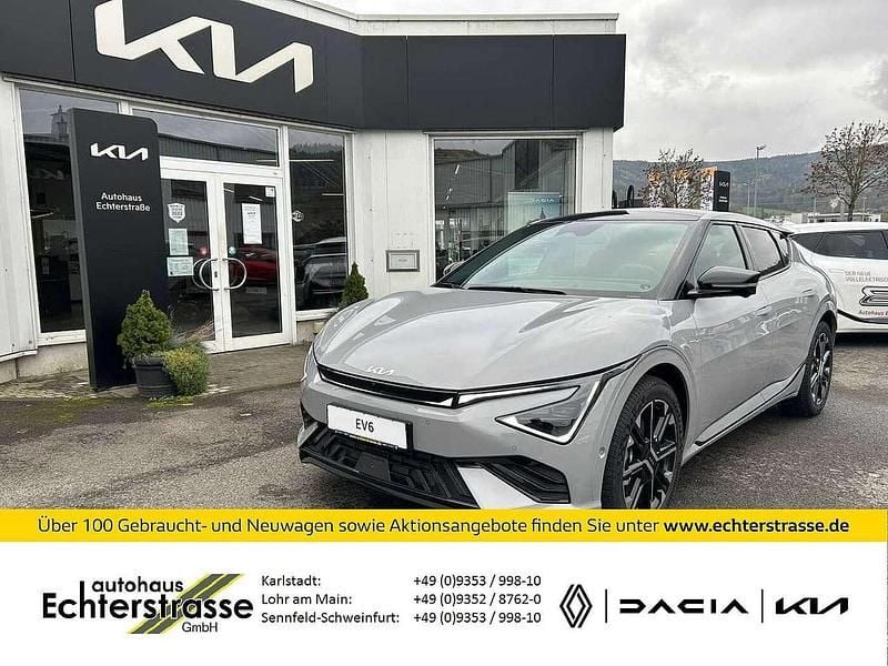 Wolfgrau metallic Gebraucht 2024 Kia EV6 GT-Line SUV | 65.730 € - Bild 1/4