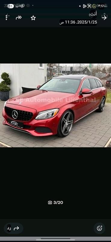 Gebraucht Mercedes C300e 204 PS (150 kW) 2015 Rot Kombi