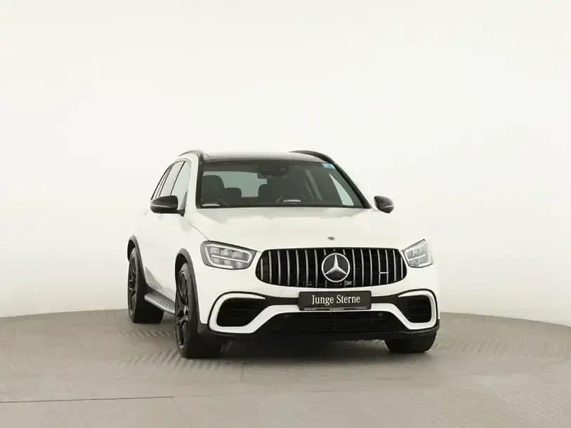 Gebraucht Mercedes GLC63 AMG AMG 510 PS (375 kW) 2022 Unilack polarweiss SUV