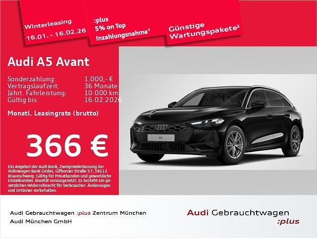 Mythosschwarz metallic Gebraucht 2025 Audi A5 Sport Kombi | 48.889 € (Superpreis) - Bild 1/1