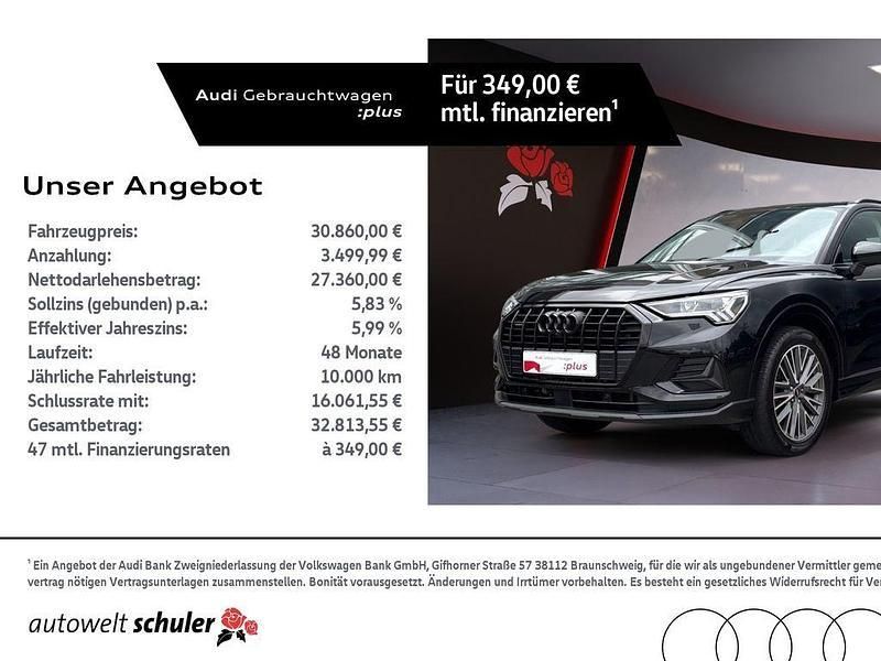 Schwarz Gebraucht 2022 Audi Q3 Advanced Plus SUV | 30.860 € (Guter Preis) - Bild 1/4