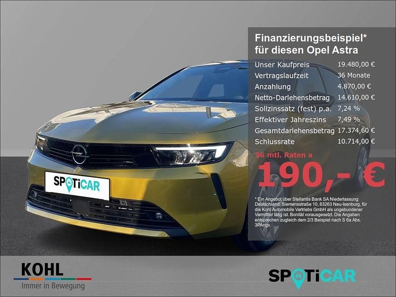 Metallic) (gelb Gebraucht 2024 Opel Astra Elegance Limousine | 19.480 € (Superpreis) - Bild 1/4