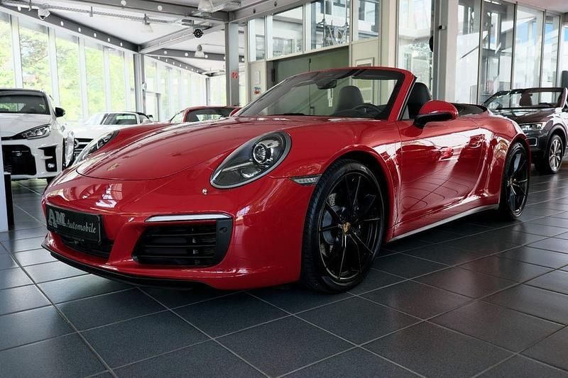 Rot Gebraucht 2016 Porsche 911 Carrera 4 Cabriolet Cabrio | 99.800 € (Fairer Preis) - Bild 1/4