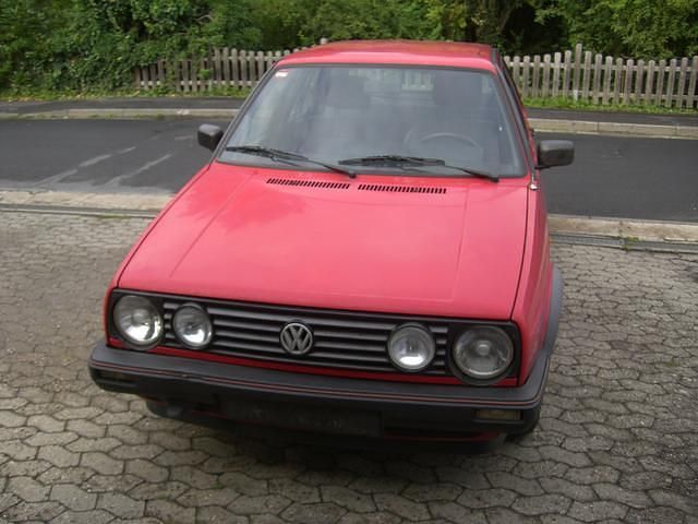 Rot Gebraucht 1991 VW Golf II Kleinwagen | 450 € - Bild 1/4