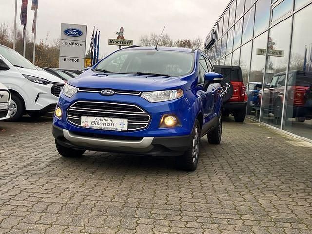 Kineticblau metallic (metallic) Gebraucht 2017 Ford Ecosport Titanium SUV | 10.980 € (Fairer Preis) - Bild 1/4