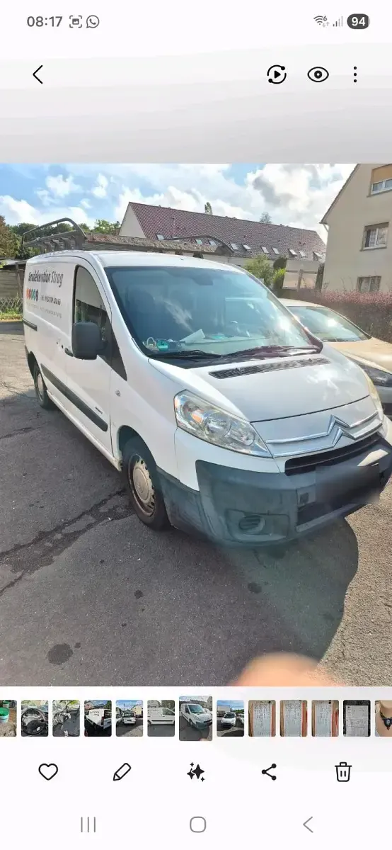 Gebraucht Citroën Jumpy 120 PS (88 kW) 2008 Weiß Van / Kleinbus