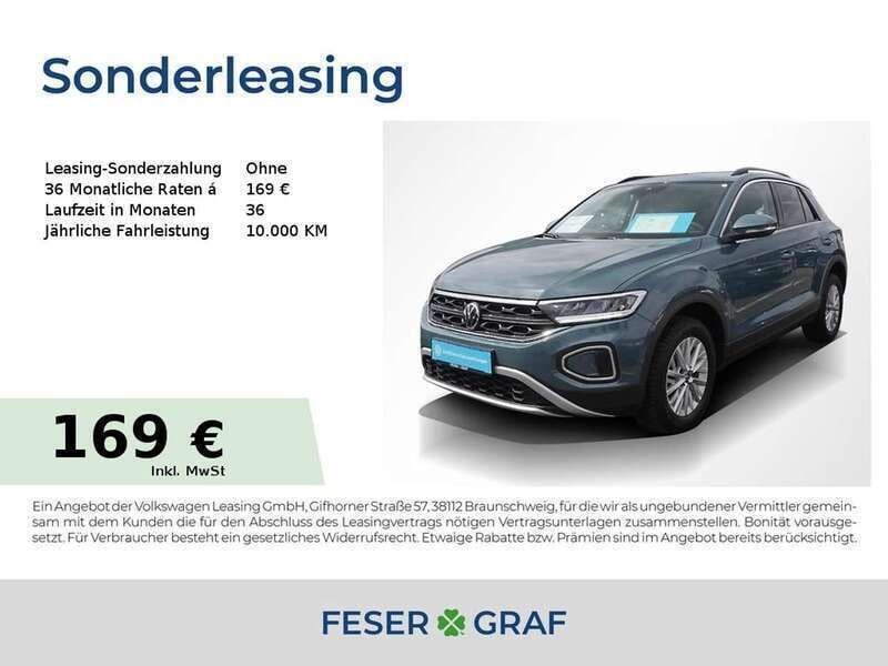 Petroleum blue metallic Gebraucht 2024 VW T-Roc Life SUV | 21.940 € (Guter Preis) - Bild 1/1
