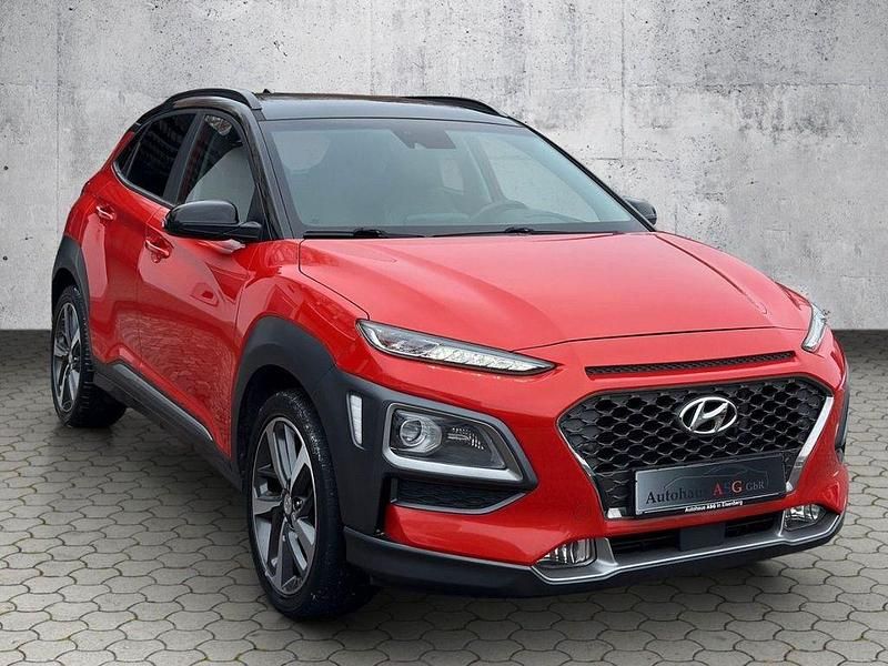 Gebraucht Hyundai Kona Premium 177 PS (130 kW) 2019 Orange SUV