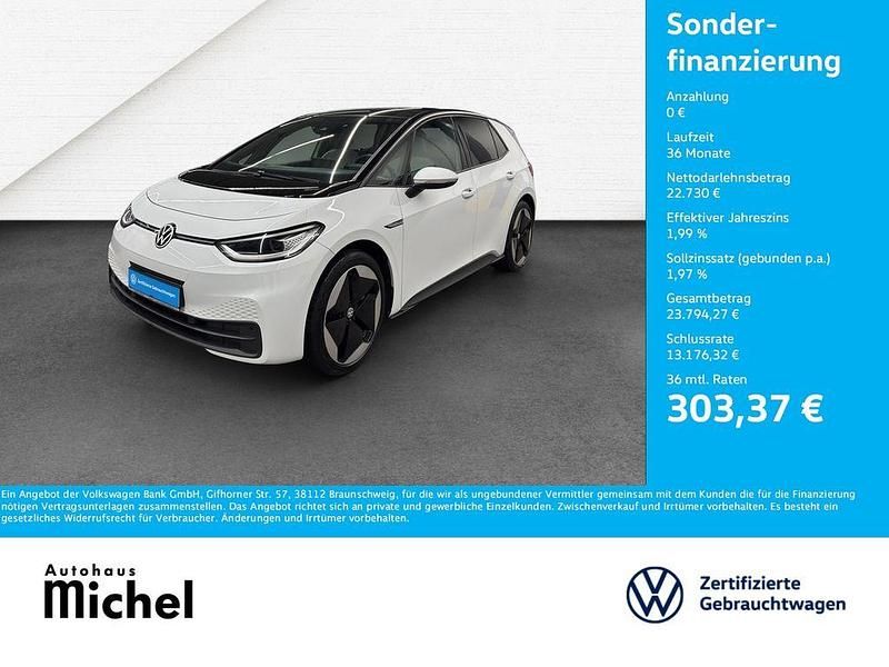 Weiß Gebraucht 2021 VW ID.3 Pro Performance Kleinwagen | 22.730 € (Fairer Preis) - Bild 1/3