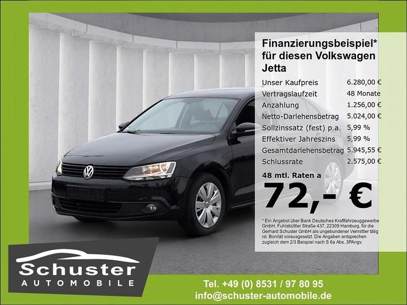 Gebraucht VW Jetta Trendline 105 PS (77 kW) 2012 Schwarz Limousine