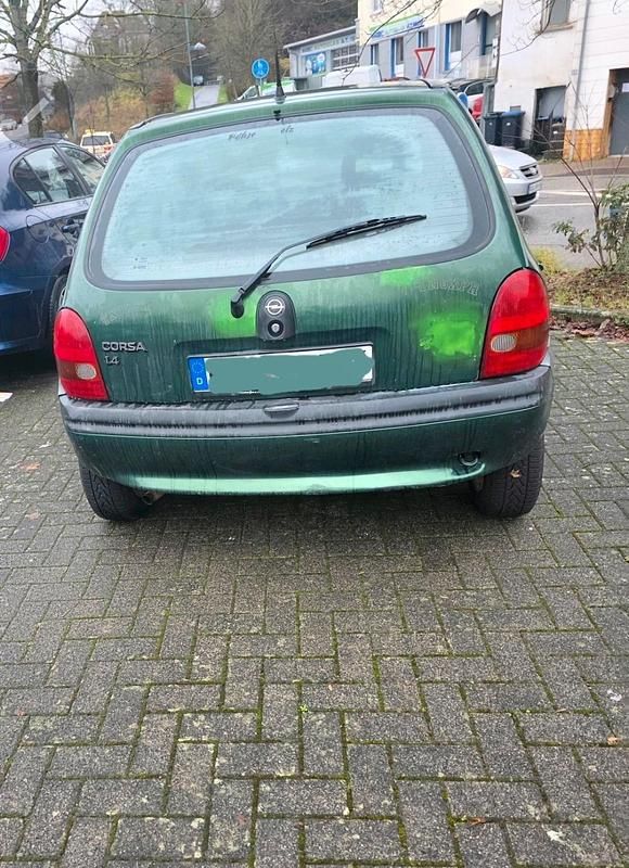 Blau Gebraucht 1996 Opel Corsa Kleinwagen | 650 € (Guter Preis) - Bild 1/4