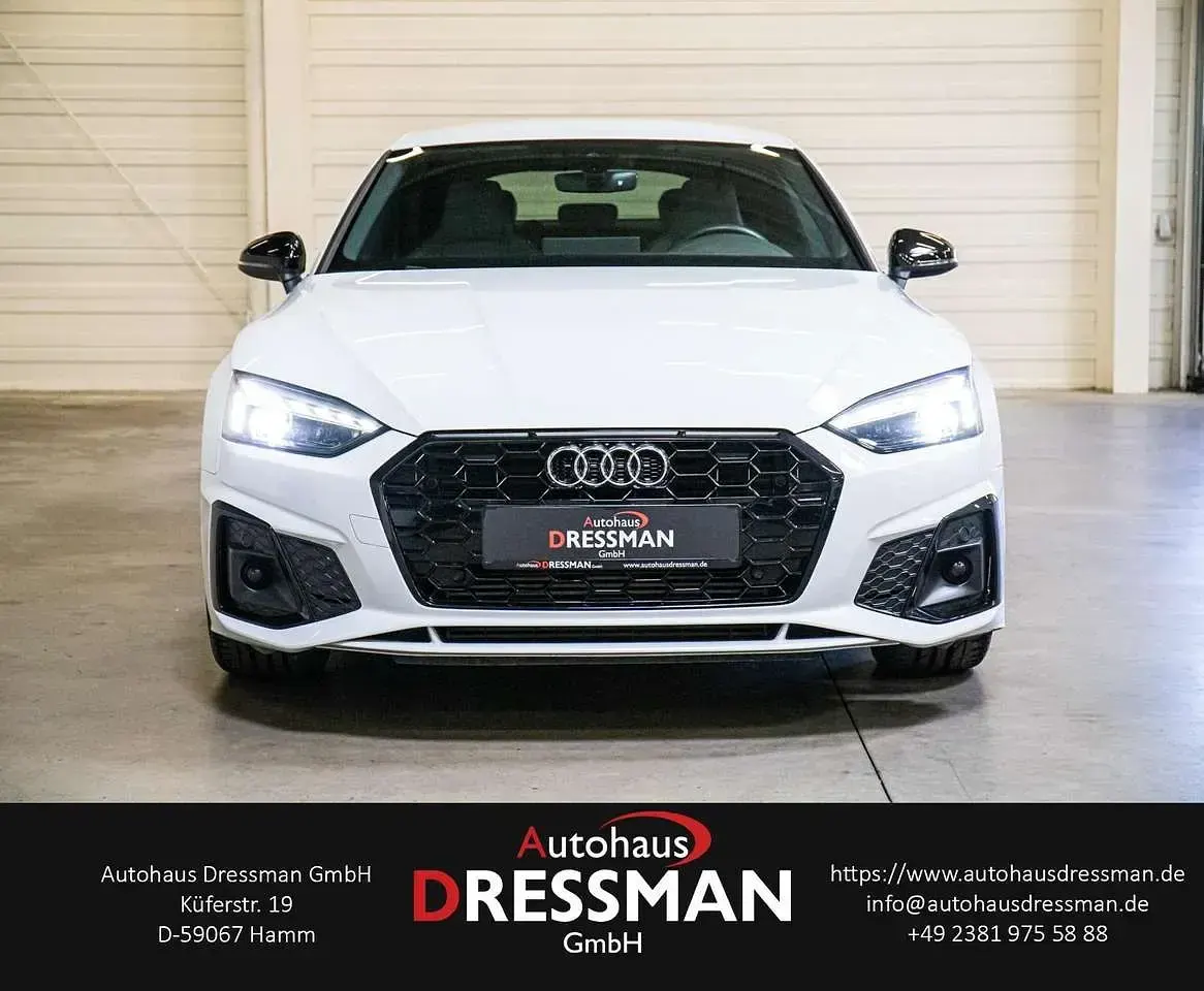 Gebraucht Audi A5 Sportback S-Line 150 PS (110 kW) 2023 Gletscherweiß metallic Kleinwagen