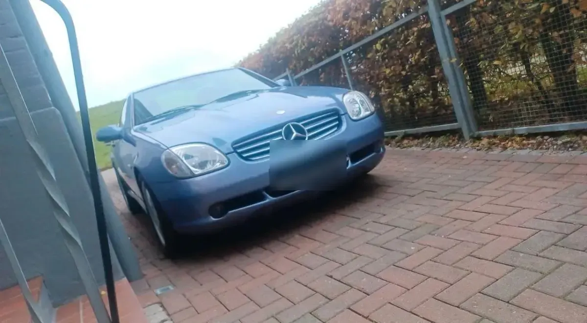 Gebraucht Mercedes SLK200 163 PS (119 kW) 1998 Blau Cabrio