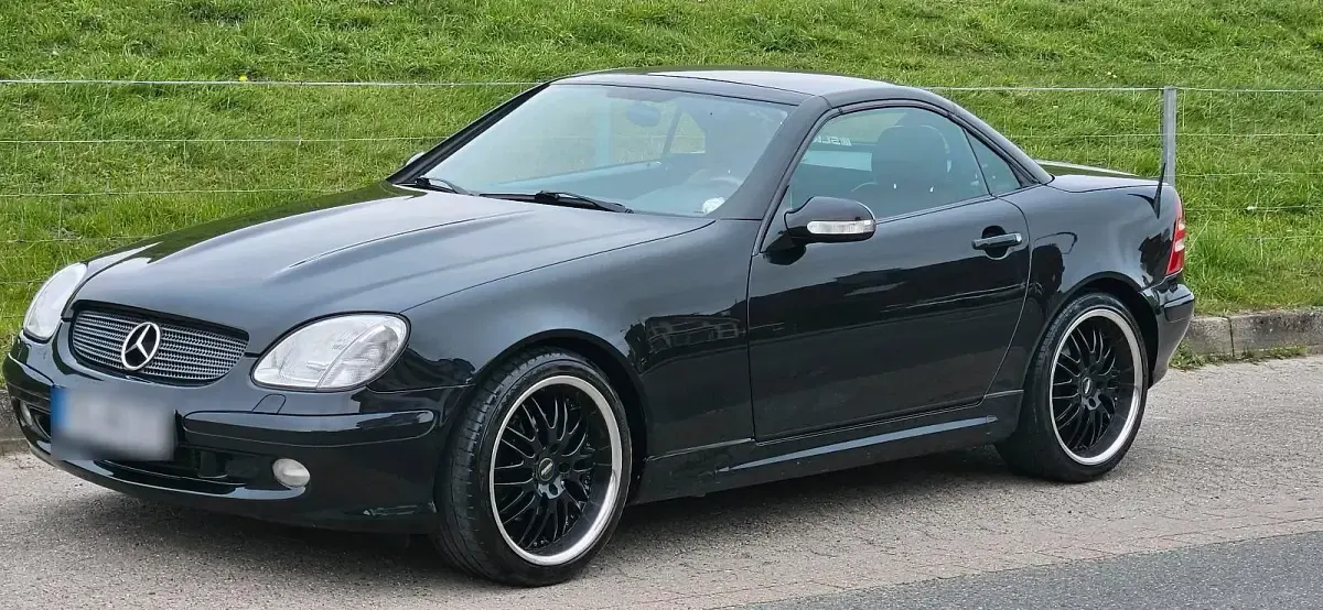 Gebraucht Mercedes SLK320 218 PS (160 kW) 2000 Schwarz Cabrio