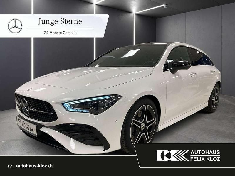 Unilack polarweiß Gebraucht 2024 Mercedes CLA200 AMG Kombi | 37.200 € (Teuer) - Bild 1/4