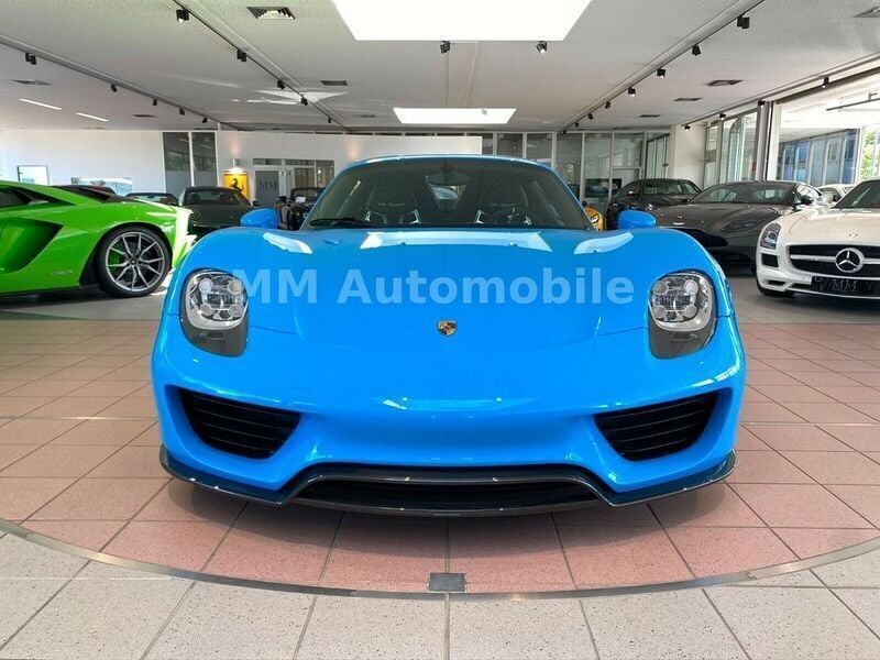 Gebraucht Porsche 918 886 PS (651 kW) 2015 Rivierablau Cabrio