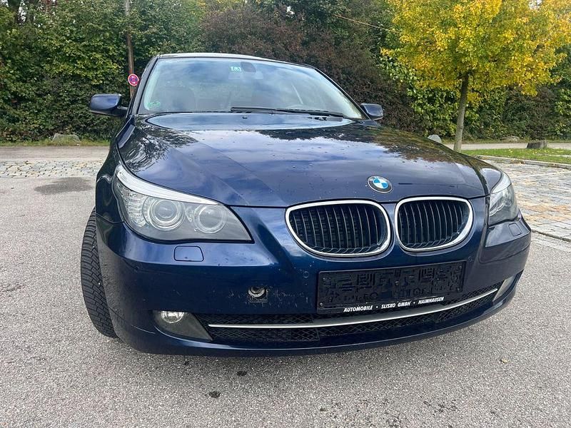 Blau Gebraucht 2008 BMW 520 Limousine | 3.999 € (Guter Preis) - Bild 1/4
