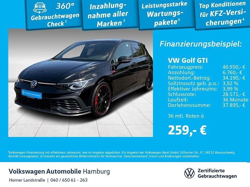 Grenadillschwarz metallic Gebraucht 2024 VW Golf VIII GTI Clubsport Limousine | 40.950 € (Teuer) - Bild 1/3