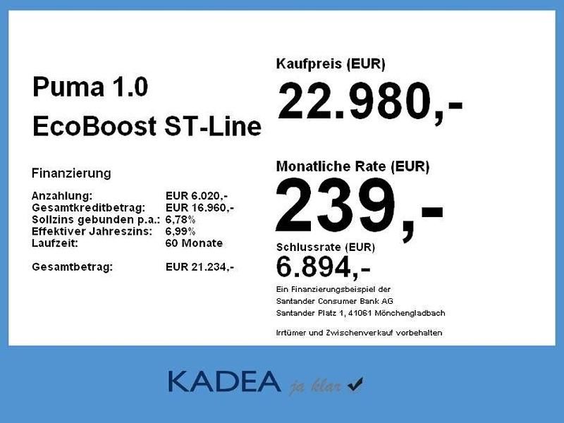 Schwarz Gebraucht 2024 Ford Puma ST-Line X | 22.980 € (Superpreis) - Bild 1/1