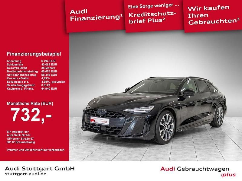 Mythosschwarz metallic Neu 2025 Audi A6 Sport Kombi | 64.940 € - Bild 1/2