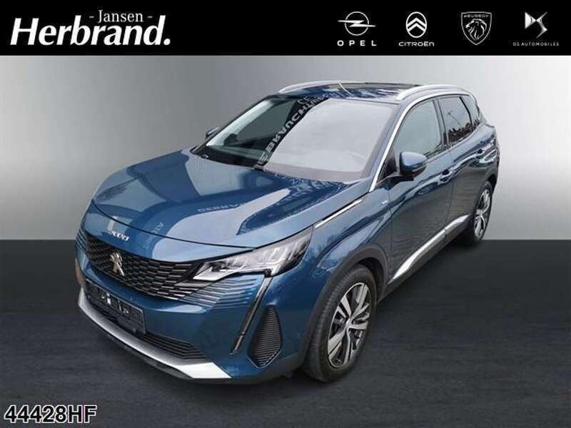 Lackierung blau celebes/metall Gebraucht 2021 Peugeot 3008 Allure SUV | 24.890 € (Fairer Preis) - Bild 1/4