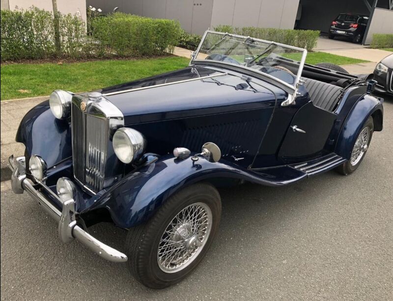Blau Gebraucht 1953 MG TD Cabrio | 21.900 € - Bild 1/4