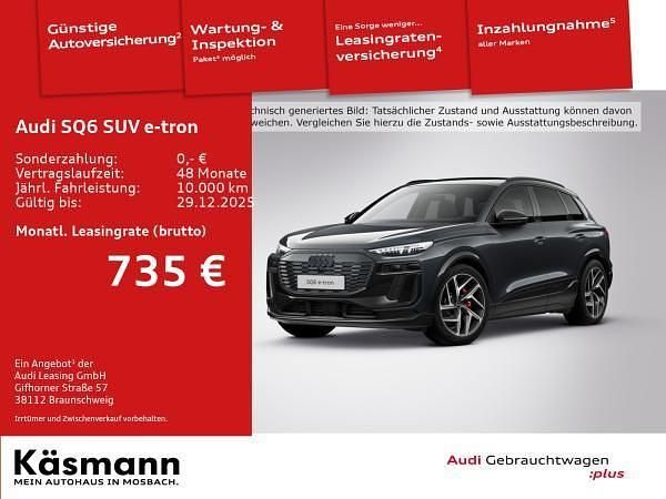 Grau (manhattangrau metallic) Gebraucht 2025 Audi SQ6 e-tron Ambiente SUV | 81.431 € (Fairer Preis) - Bild 1/4