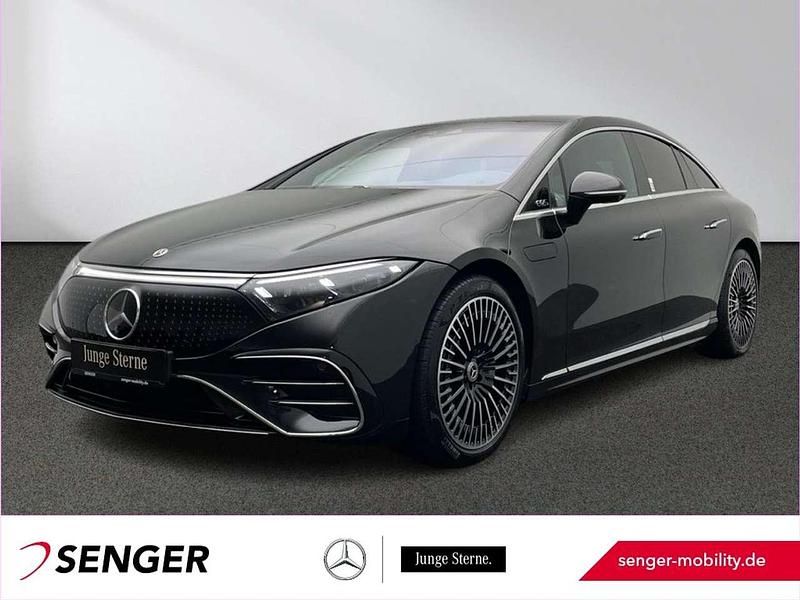 Lack obsidianschwarz Gebraucht 2025 Mercedes EQS450+ AMG Limousine | 79.900 € - Bild 1/3