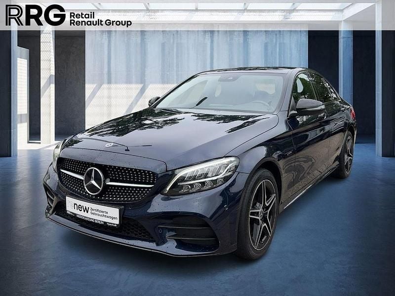 Blau Gebraucht 2021 Mercedes C300e AMG line Limousine | 30.990 € (Guter Preis) - Bild 1/3